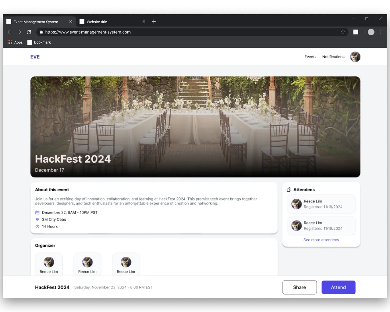 Event Management System